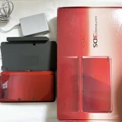 Nintendo 3DS 本体 ソフト3本(動作確認済み) ニンテンドー3DS 本体 フレアレッド 動作確認済 ソフト4本セット
