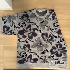 JUNRED フラワー柄 ニット Tシャツ Sのサムネイル