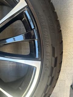 こ*う様 245/40ZR20 20インチ　ホイールセット ブラック/シルバー4 245/40ZR20 20インチ ホイールセット ブラック/シルバー4本 - メルカリ