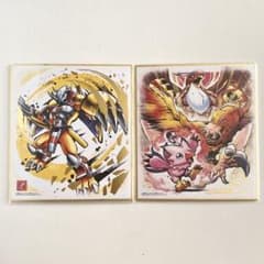디지몬 색지 ART 워그레이몬 & 피요몬 2장 세트