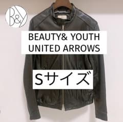 BEAUTY& YOUTH定番 シングル ライダース ジャケット 秋冬  羊革のサムネイル