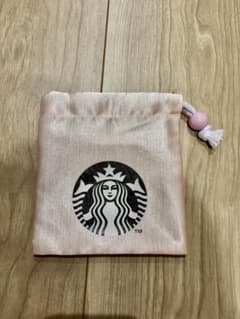 STARBUCKS 巾着 ポーチ ピンクのサムネイル