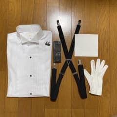 アクアグラッツェ 新郎シャツ タキシード新郎プレミアムシャツセット（Sサイズ）のサムネイル