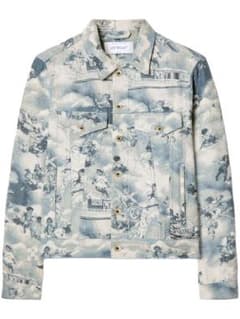 Off-White FrescoTapestry ジャケット ブルー - メルカリ
