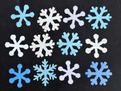 雪の結晶飾り（小）34枚のサムネイル