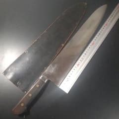中古再生品【玉鋼】本源正則TAMAKO牛刀　超大型392mm 尺三　廃番品 中古再生品【玉鋼】本源正則TAMAKO牛刀 超大型392mm 尺三 廃番品