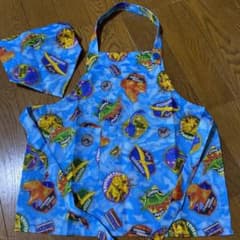 恐竜のエプロン  キッズ用エプロン 子供用エプロン 値下げしましたのサムネイル
