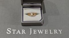STAR JEWELRY ムーンストーンリング K18ゴールド　5号のサムネイル