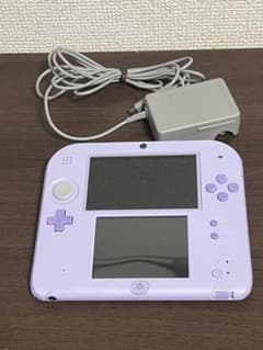 ニンテンドー2DS ラベンダー 本体とACアダプター付きのサムネイル