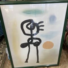 ジョアン・ミロ　Man Looking at the Sun 95×70 ジョアン・ミロ Man Looking at the Sun 95×70 - メルカリ