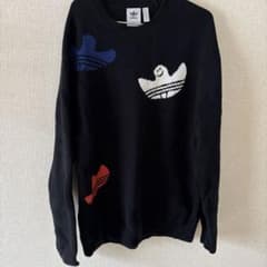 adidas×MARK GONZALES ニット セーター 黒　XLのサムネイル