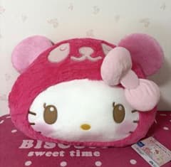 PANDA HELLO KITTY まるっこヘッドBIGぬいぐるみ