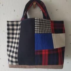 ハンドメイド パッチワークトートバッグのサムネイル