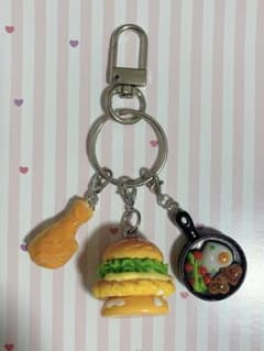 リアル☆ハンバーガー食品サンプル ジャラジャラキーホルダー② - メルカリ
