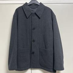 UNIQLO U ウールブレンドシャツジャケット ダークグレー　ユニクロUのサムネイル