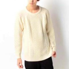 〈BEAUTY & YOUTH ユナイテッドアローズ〉アランクルーネックニットのサムネイル
