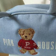 くま刺繍ピンクハウスボストンバックのサムネイル