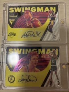 Magic Johnson Larry Bird 直筆サインカードのサムネイル