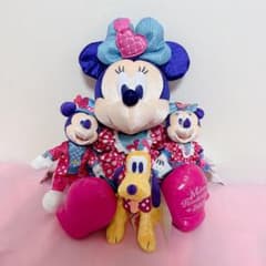 ミニファン ミニー ぬいぐるみ ミッキー プルート ぬいぐるみバッジ