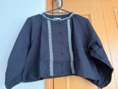 ehka sopo 刺繍ブラウス ブラック - 5