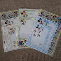 郵便局限定 ディズニー ご当地レターセット 茨城&千葉&東京　クリアファイル付きのサムネイル