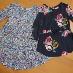 【ft様専用】オールドネイビー　ワンピース チュニック　花柄　80 90のサムネイル