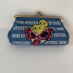 ヒスミニ ヒステリックミニ がま口 刺繍 ポーチ デニム - メルカリ