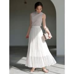 anuans レースプリーツスカート(IVORY)Sサイズのサムネイル