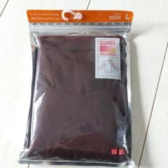 ヒートテック　UネックT　八分袖　ワインのサムネイル