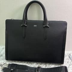 美品】タケオキクチ 現行品 スパーダ 2way レザービジネスバッグ 黒