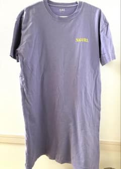X-girl 半袖 Tシャツ パープル モナリザプリントのサムネイル