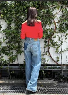 Ungrid Levi's別注RIBCAGE WIDE LEG デニム 24 - メルカリ