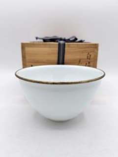 d121茶碗 白磁 天目 横石嘉助 木箱 茶道具 古物 d121茶碗 白磁 天目 横石嘉助 木箱 茶道具 古物 - メルカリ