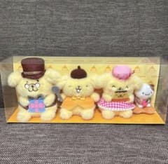 ポムポムプリン ミニぬいぐるみセット プリンでまんぷくしあわせプリン