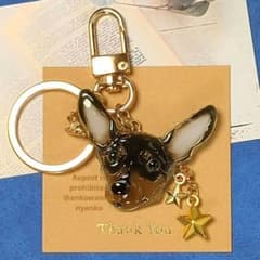 ミニチュアピンシャー　キーホルダー(大) 楽天市場】ミニチュアピンシャー ブラックタン キーホルダー【レザー