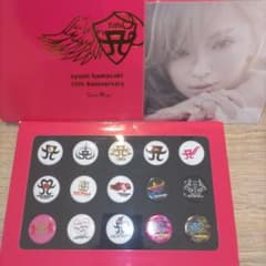 浜崎あゆみ ツアーロゴ缶バッジ✩TA限定✩非売品✩ポストカード付