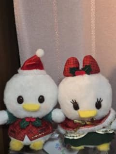 ディズニー クリスマス ぬいぐるみバッジ ペアのサムネイル