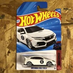 ホットウィール　2018 ホンダ シビック タイプR FK8 ホワイト