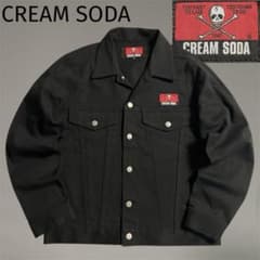 未使用級 CREAM SODA クリームソーダ ブラック デニムジャケット