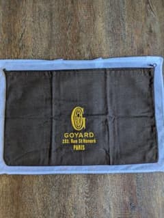 GOYARD ゴヤール 保存袋 ダストバッグ 巾着 袋 ブラウン イエロー