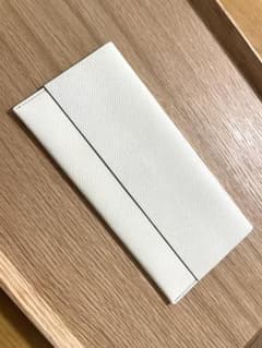 カーフレザー 長財布 束入れ HIROAN 博庵 ホワイト che bello - メルカリ