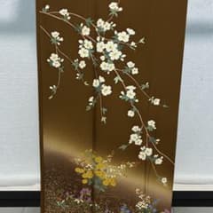 D50 訪問着 花模様 正絹 着物 袷 しつけ糸付き未使用極美品 - メルカリ