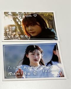 櫻坂46 尾関梨香 原田葵 卒業記念 ステッカーのサムネイル