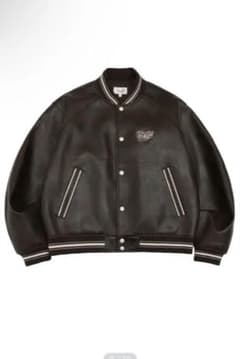 【PHYPS】LEATHER VARSITY JACKETのサムネイル