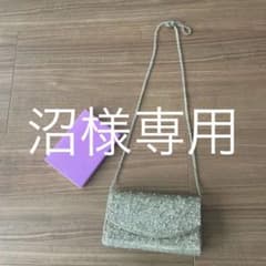 沼様専用　シルバーの綺麗めパーティーバッグのサムネイル
