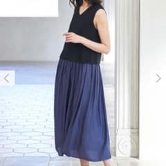 マタニティワンピース　異素材　授乳服のサムネイル