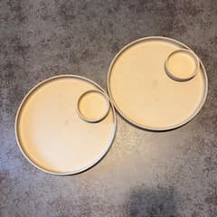２枚ずつセット　ハサミポーセンリン　25.5cm  食器　シンプル　ワンプレートのサムネイル