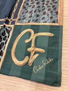 Carlos Falchi ハンカチ レオパード柄のサムネイル