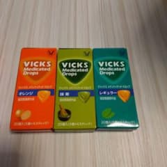 ヴィックス　のど飴　20個オレンジ1抹茶1レギュラー1のサムネイル