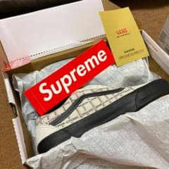 白 Supreme®/Vans® Old Skool Pro 28.5CMのサムネイル